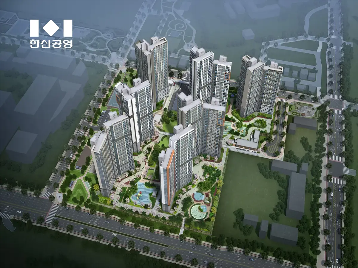 평택 브레인시티 한신더휴 조감도